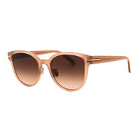 Tom Ford Sunglasses Oval Full Rim, Shiny Light Brown Frame and Brown Gradient Lens FT1137-K45F