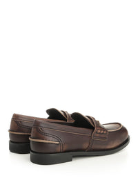 Miu Miu Women Vintage Effect Leather Moccasins