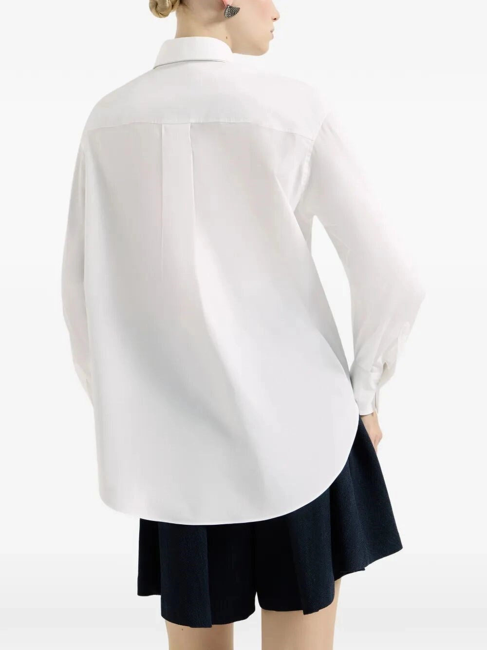 Brunello cucinelli Brunello Cucinelli Women Shirt With Tie And Monili