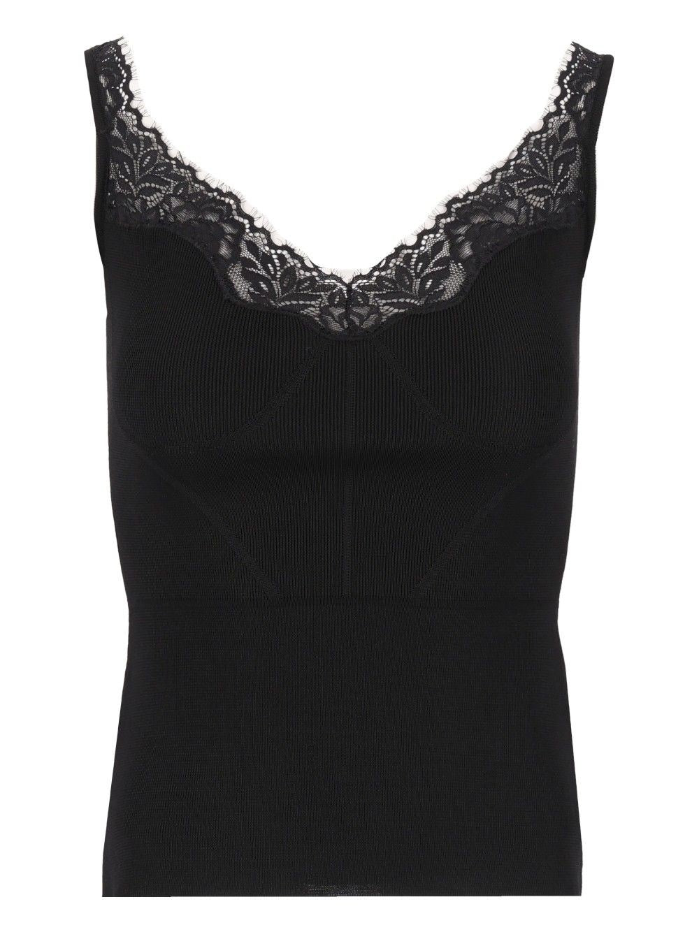 Self-Portrait Women Sleeveless Knitted Top