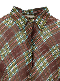 Dries Van Noten Women Shirt Dress With Lurex Threads