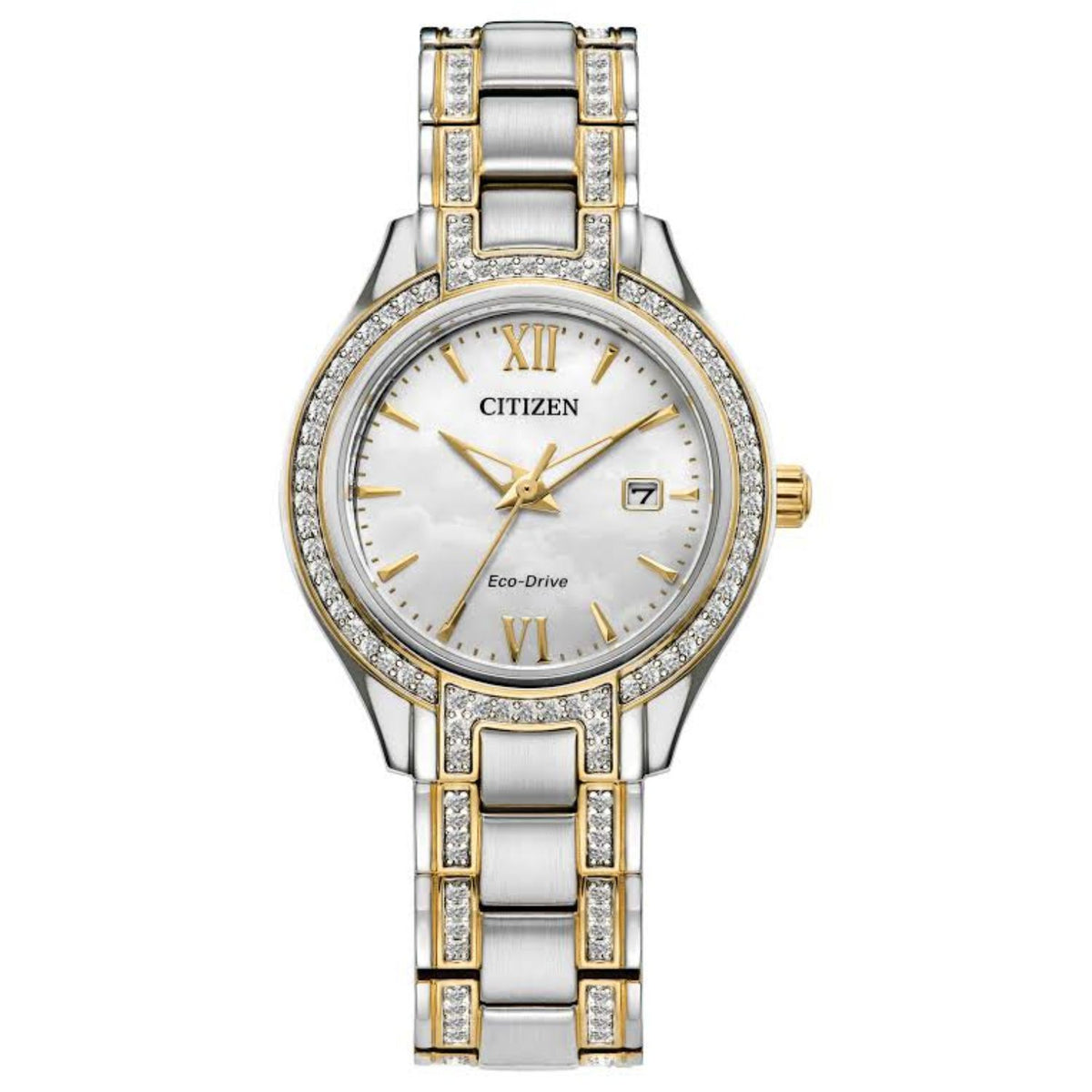 Citizen Women's Silhouette crystal White Dial Watch - FE1234-50D