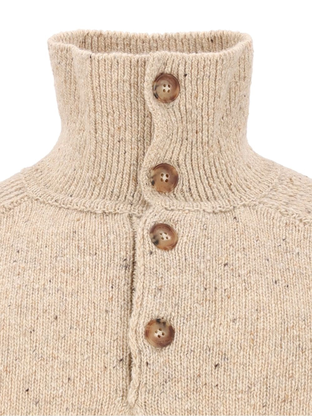 Marant Marant Men "Ken-Gb" Melange Polo Sweater