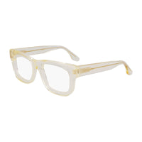 Victoria Beckham Eyeglasses Square Full Rim, Transparent Honey Frame and Clear Demo Lenses Lens VB2671771