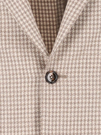 Tagliatore Men Houndstooth Blazer In Wool And Silk