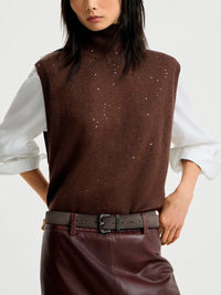 Brunello cucinelli Brunello Cucinelli Women Turtleneck Sweater Vest
