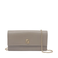 Fendi Women Ff Continental Wallet With Chain