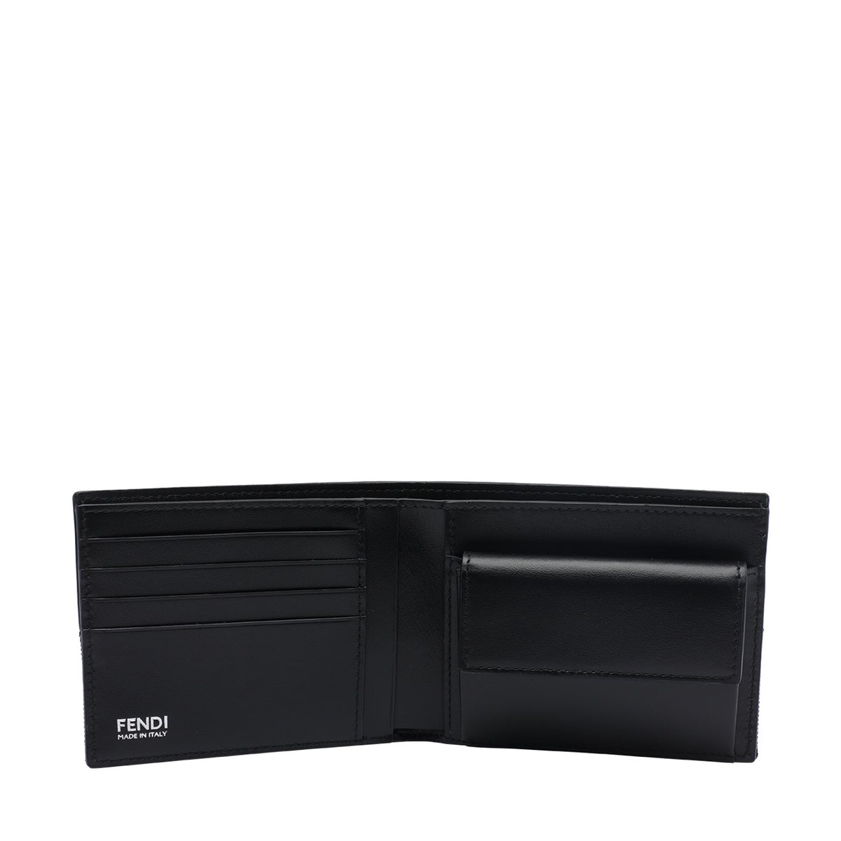 Fendi Men Ff Jacquard Bifold Wallet