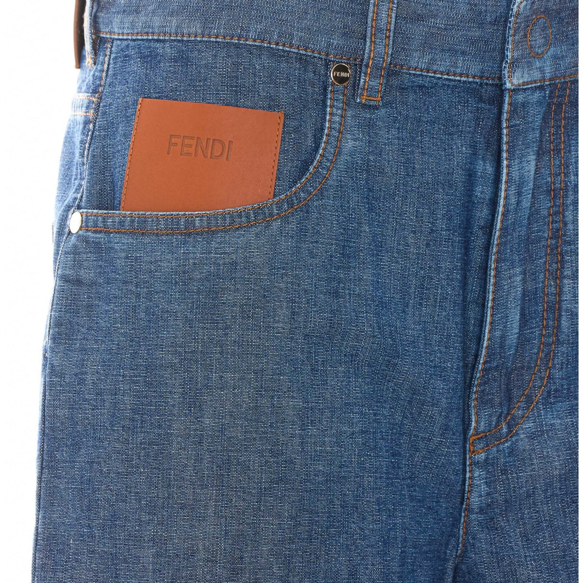 Fendi Fendi Women Ff Logo Denim Shorts