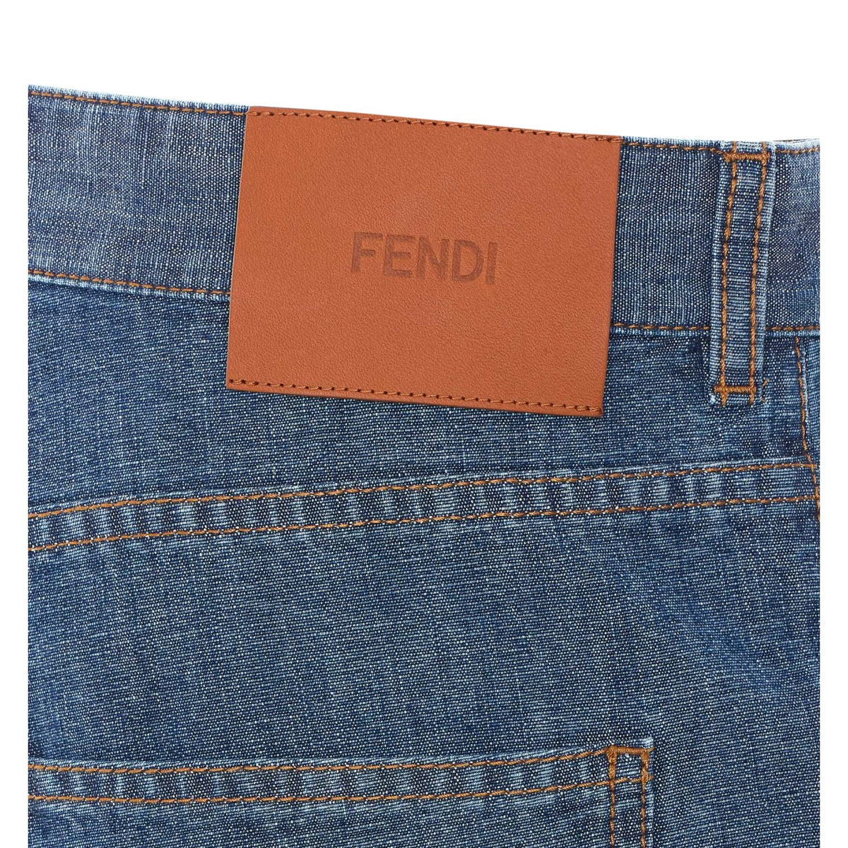 Fendi Fendi Women Ff Logo Denim Shorts