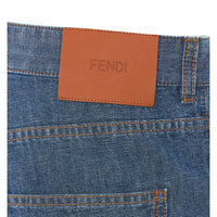 Fendi Fendi Women Ff Logo Denim Shorts