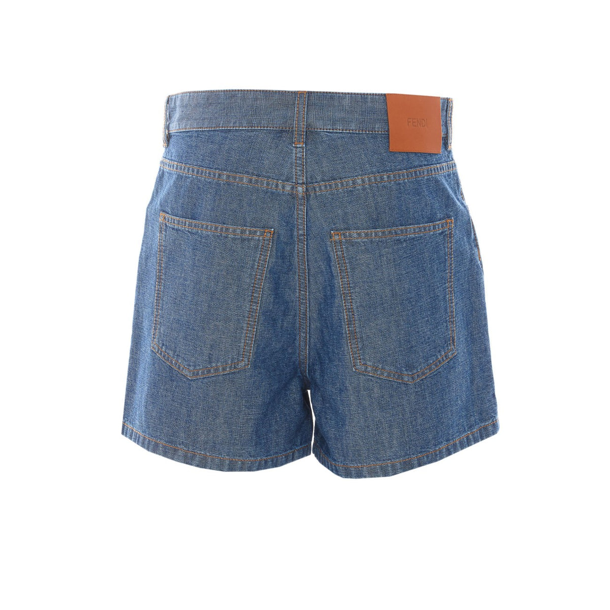Fendi Fendi Women Ff Logo Denim Shorts