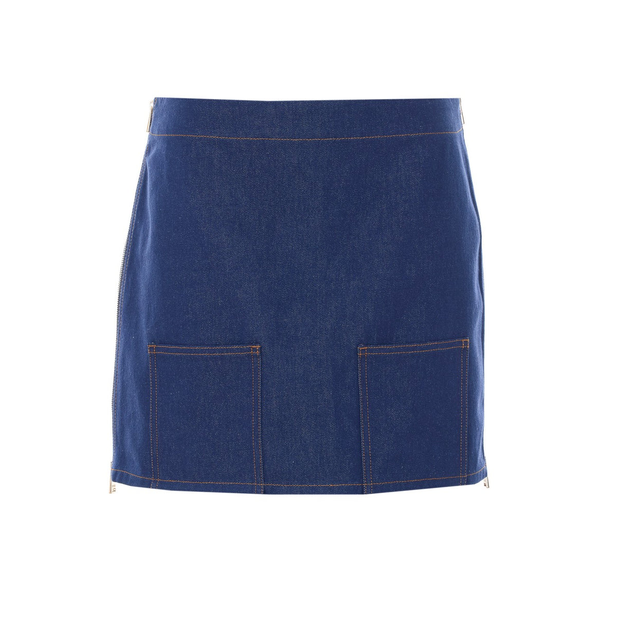 Fendi Women Ff Motif Denim Skirt