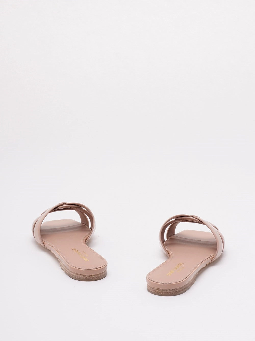Saint Laurent Women Tribute Sandals In Patent Leather