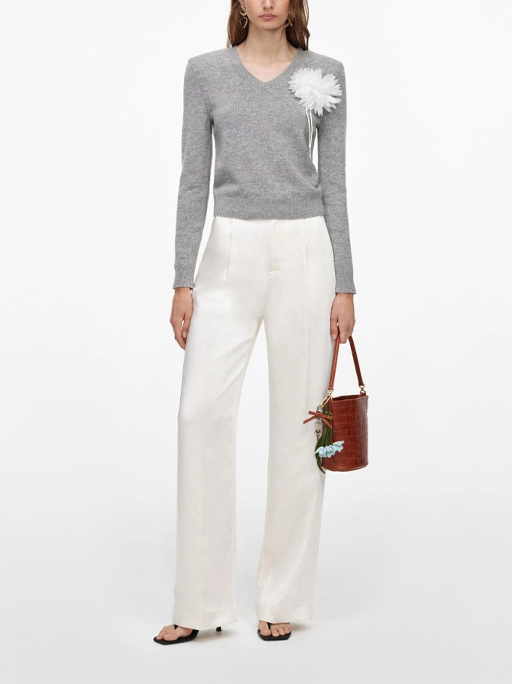 Self-portrait Self-Portrait Women Flower Wool Jumper