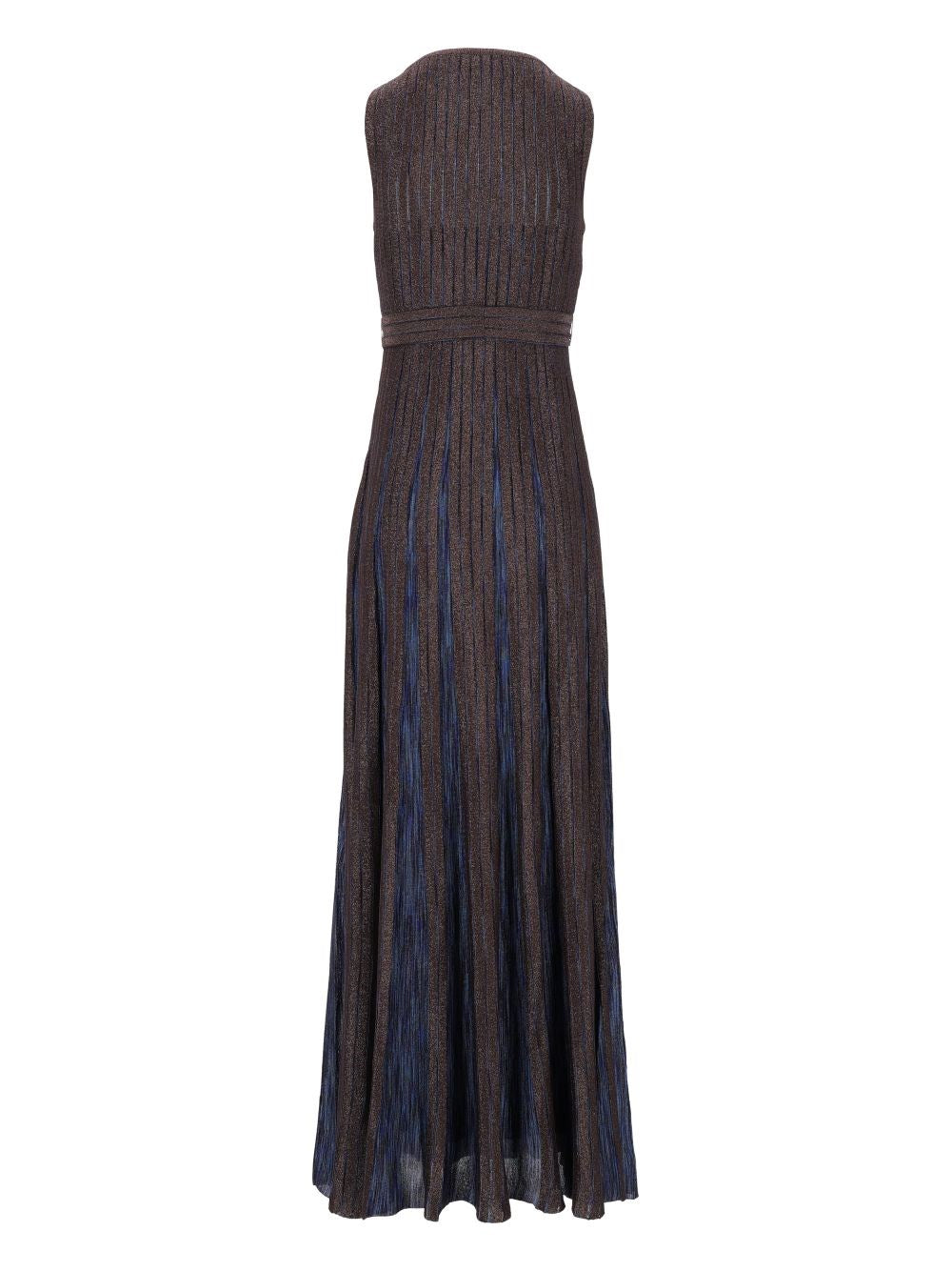 Missoni Women Long Lamé Viscose Dress With A Belt