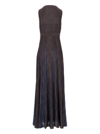 Missoni Women Long Lamé Viscose Dress With A Belt