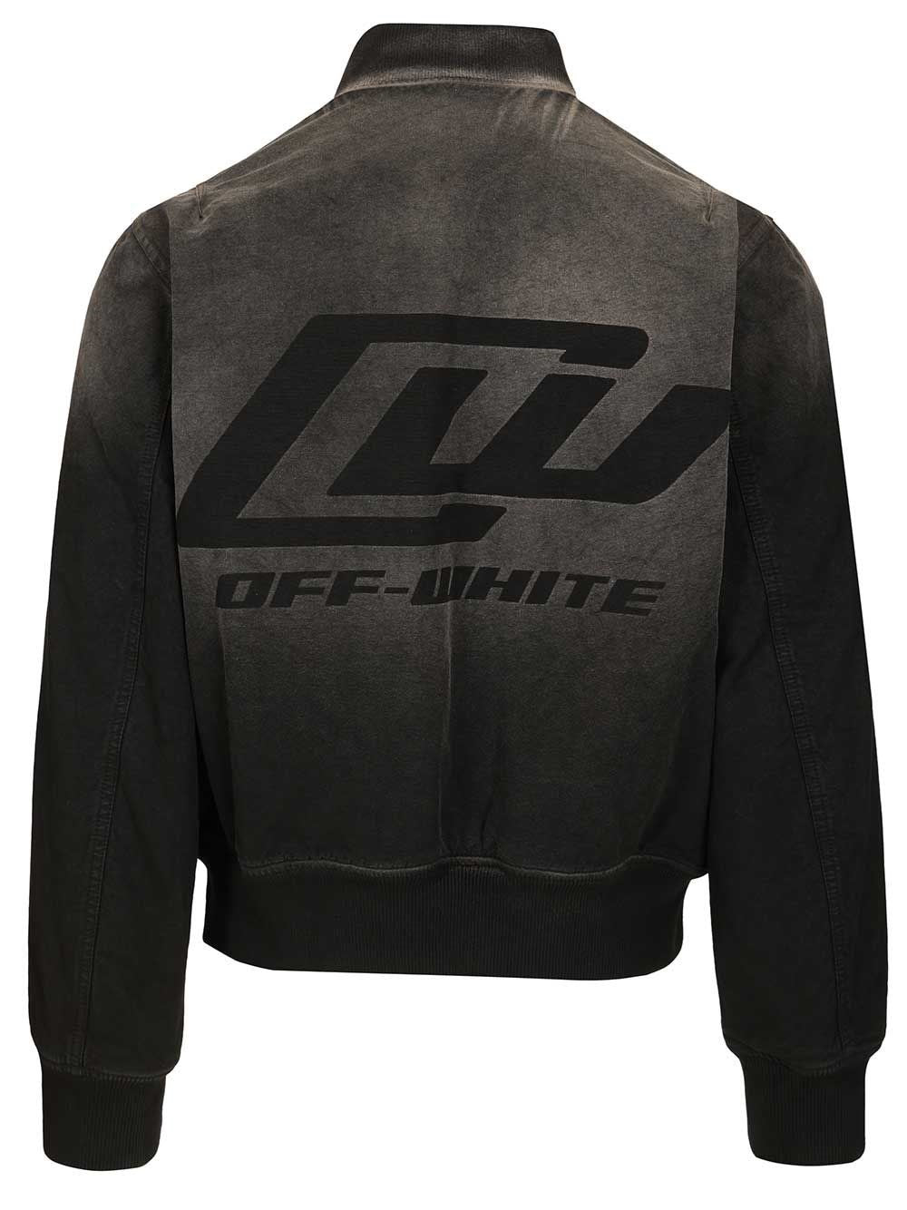 Off-White Men Owr Grad Cot Reg Bomber Black