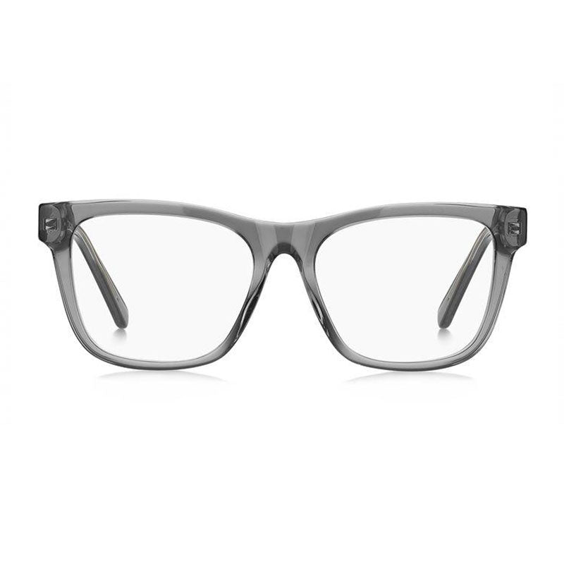 Marc Jacobs Eyeglasses Square Full Rim, Transparent Grey Frame and Clear Demo Lenses Lens MARC6300KB700
