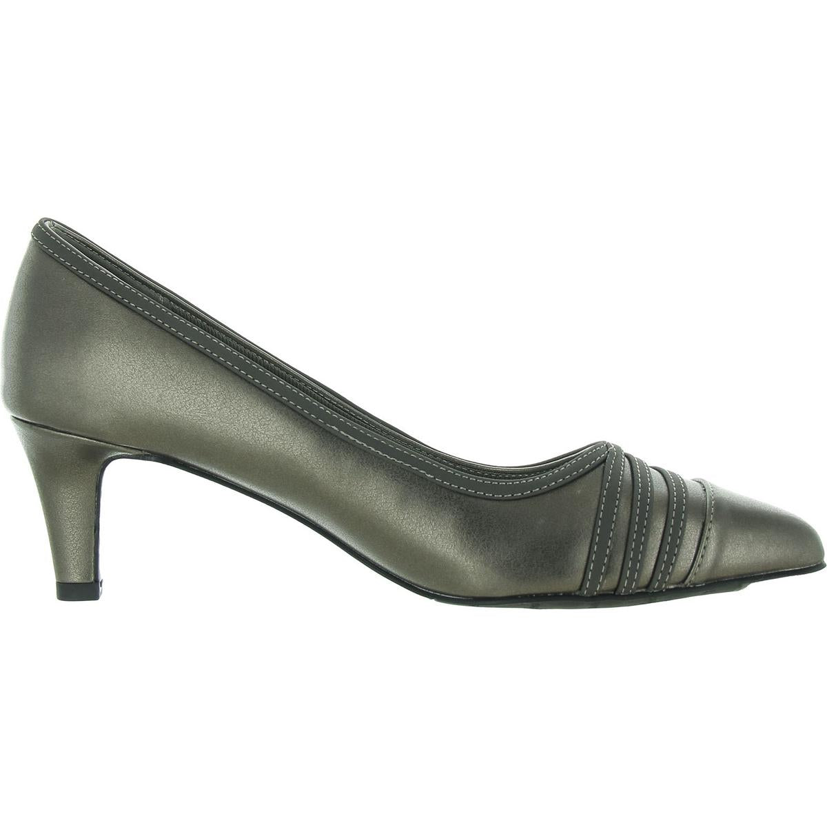 Nobel Womens Cushioned Footbed Faux Leather Pumps