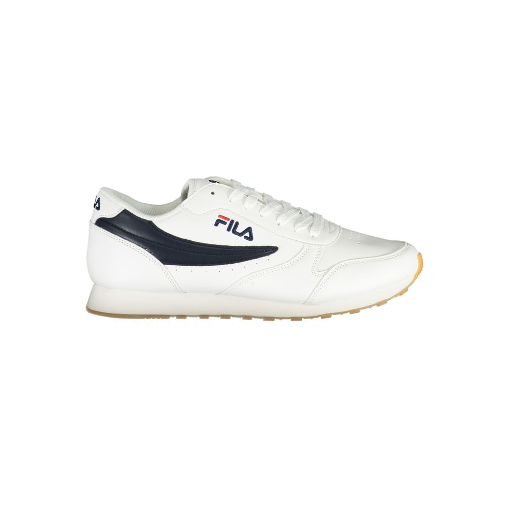 Fila Sleek White Sneakers with Contrasting Men's Accents