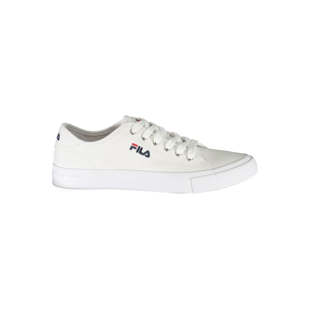 Fila Classic Lace-up Sports Sneakers with Contrast Men's Details White