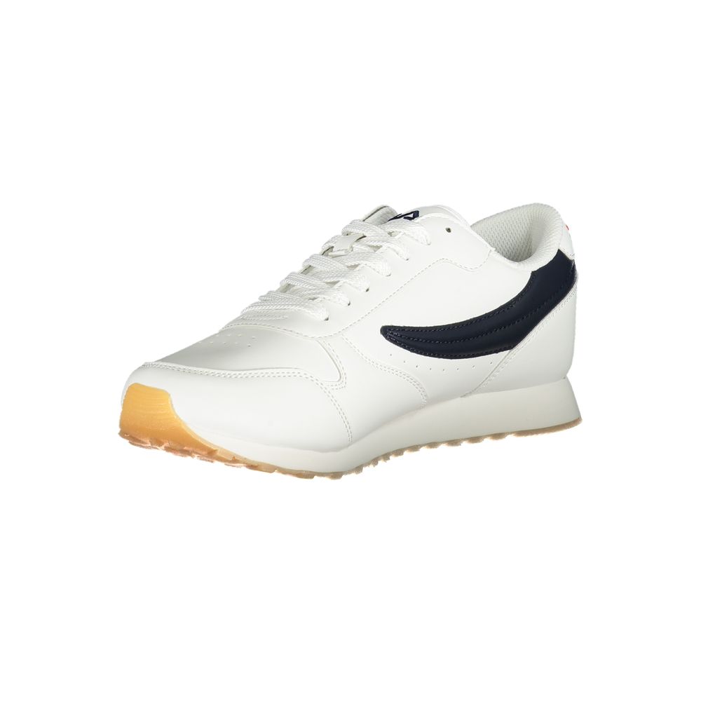 Fila Sleek White Sneakers with Contrasting Men's Accents