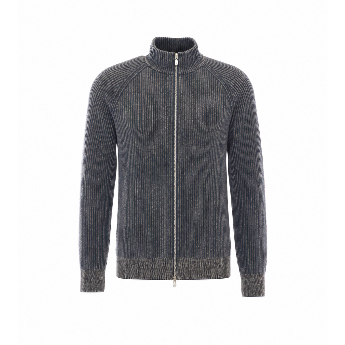 Brunello Cucinelli Men Fisherman's Rib Zipped Cardigan