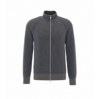 Brunello Cucinelli Men Fisherman's Rib Zipped Cardigan