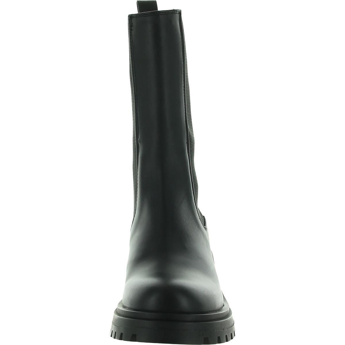 Hesitant Womens Stretch Mid-Calf Boots