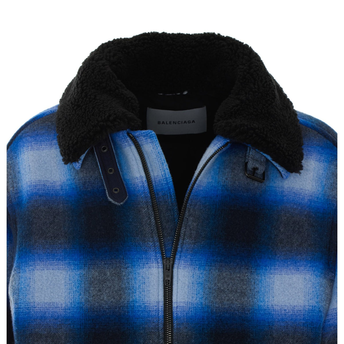 Balenciaga Men Flanel Bomber Jacket