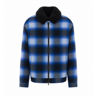 Balenciaga Men Flanel Bomber Jacket