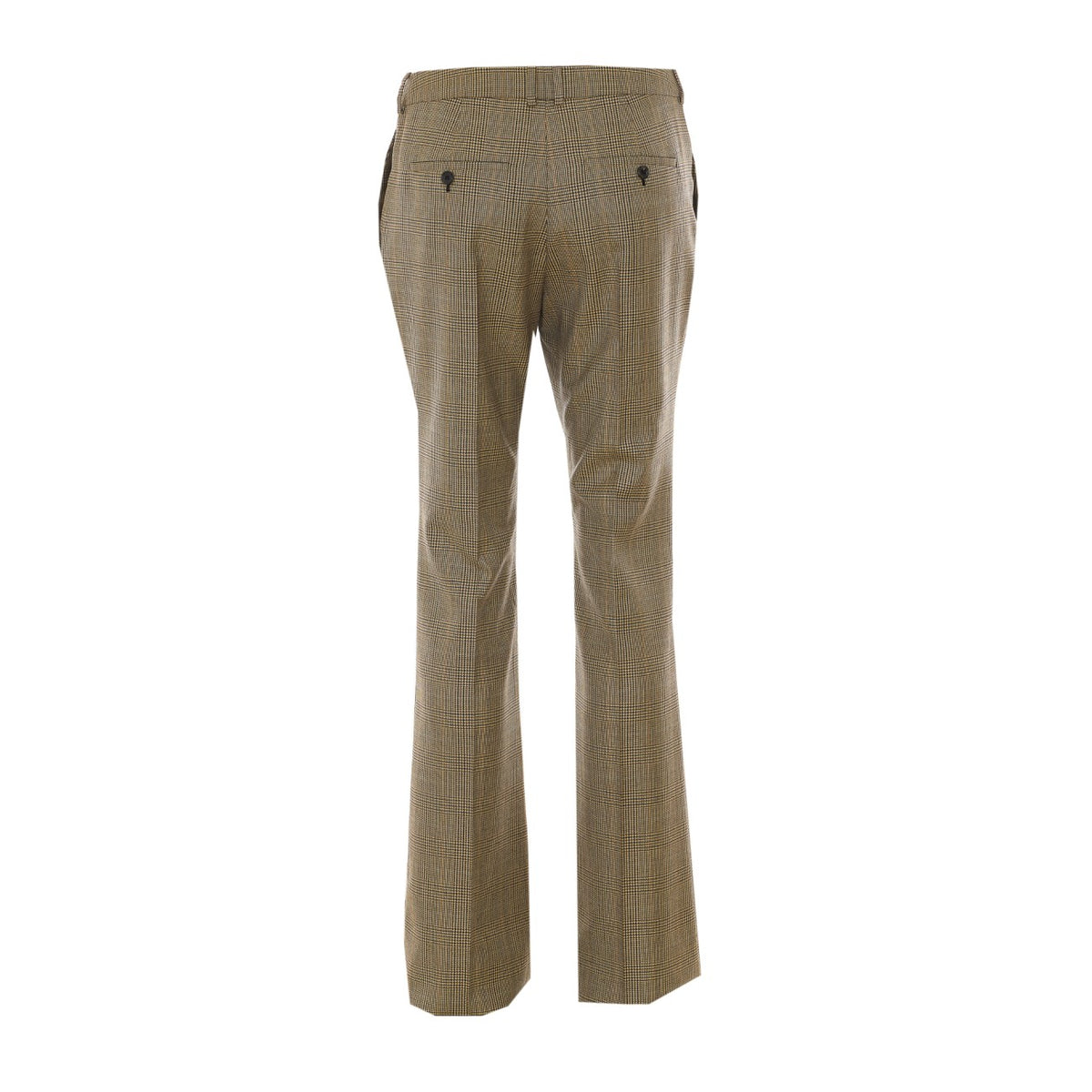 Saint Laurent Women Flared Houndstooth And Prince Of Wales Pants