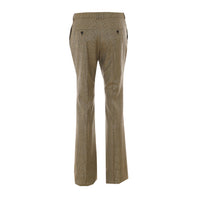 Saint Laurent Women Flared Houndstooth And Prince Of Wales Pants