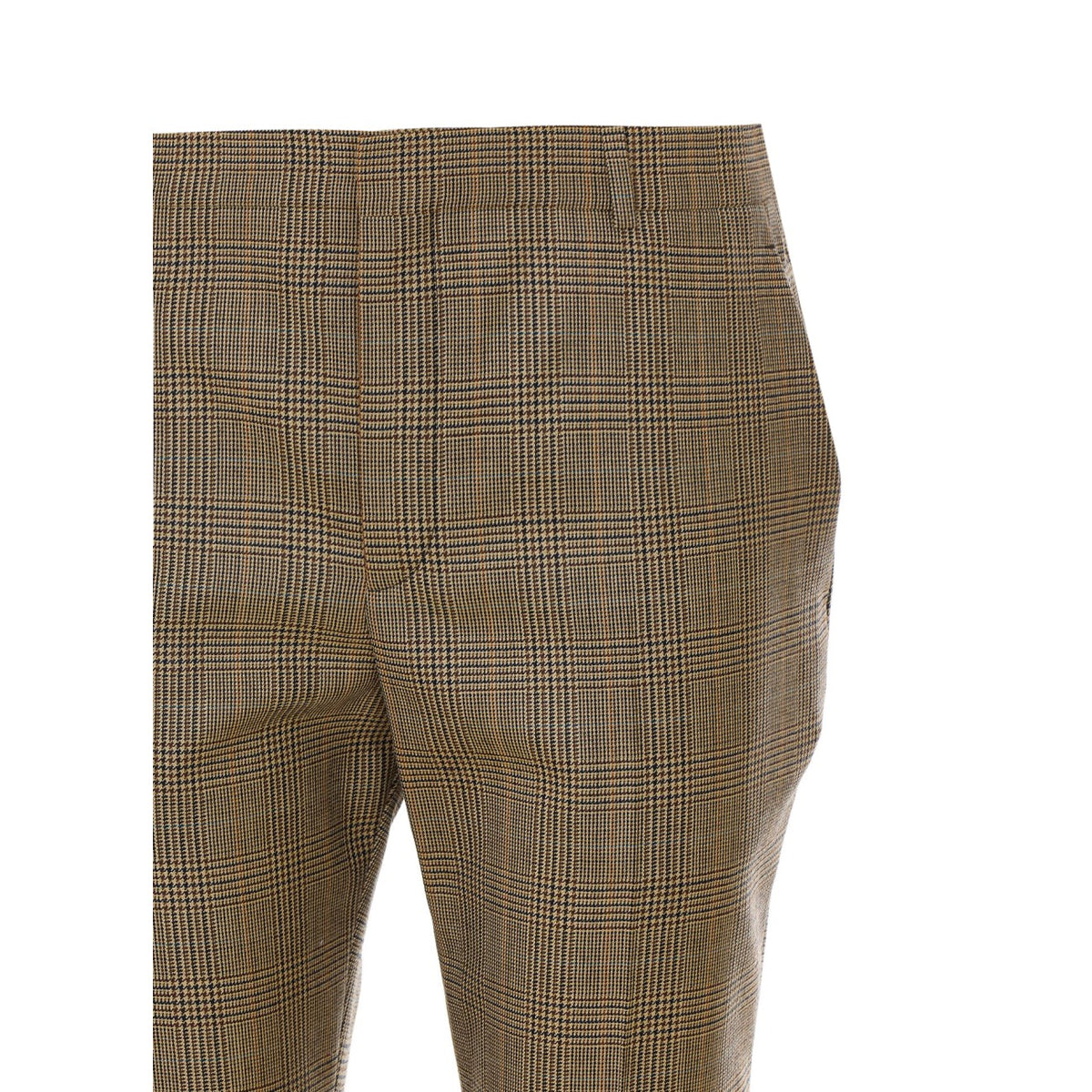 Saint Laurent Women Flared Houndstooth And Prince Of Wales Pants