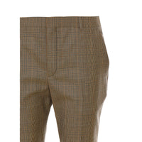 Saint Laurent Women Flared Houndstooth And Prince Of Wales Pants