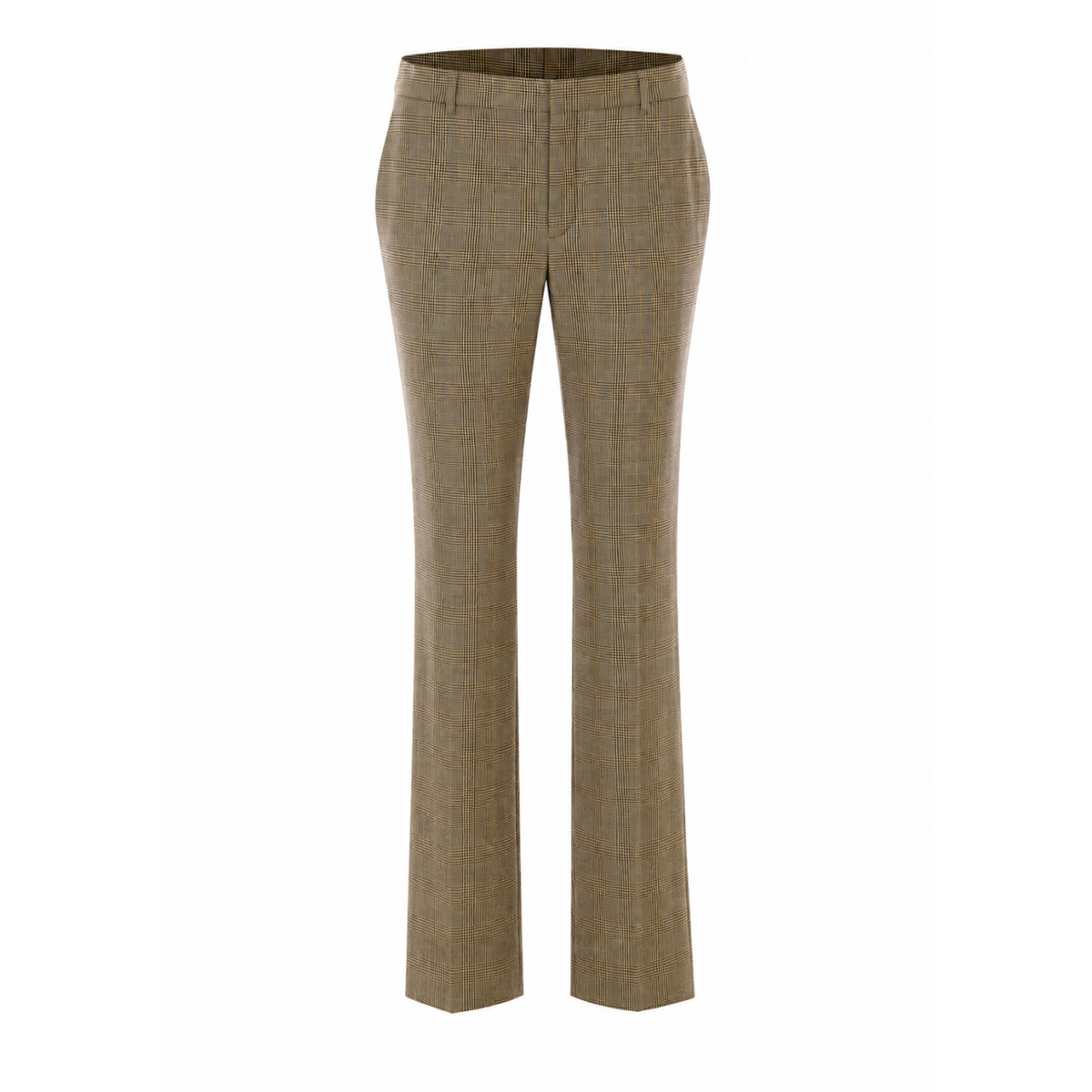 Saint Laurent Women Flared Houndstooth And Prince Of Wales Pants