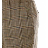 Saint Laurent Women Flared Houndstooth And Prince Of Wales Pants