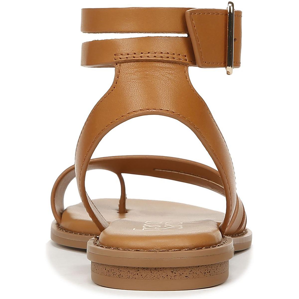 Greene Womens Leather Toe Loop Ankle Strap