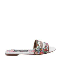Dolce&Gabbana Dolce&Gabbana Women Floral Logo Flat Shoes Sliders