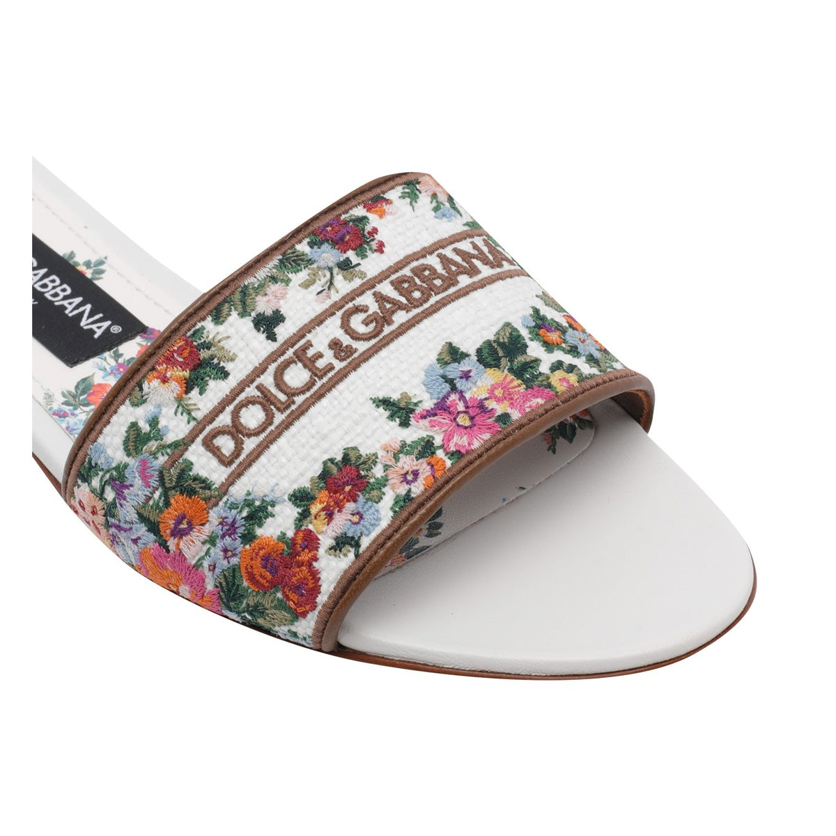 Dolce&Gabbana Dolce&Gabbana Women Floral Logo Flat Shoes Sliders