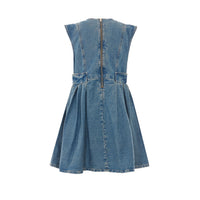 Ganni Ganni Women Flower Denim Dress