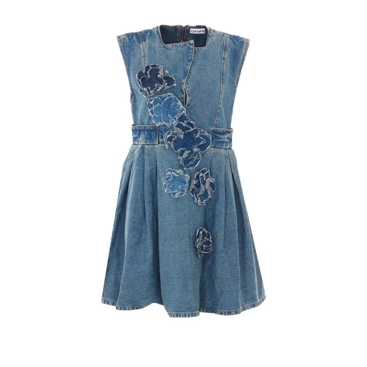 Ganni Ganni Women Flower Denim Dress