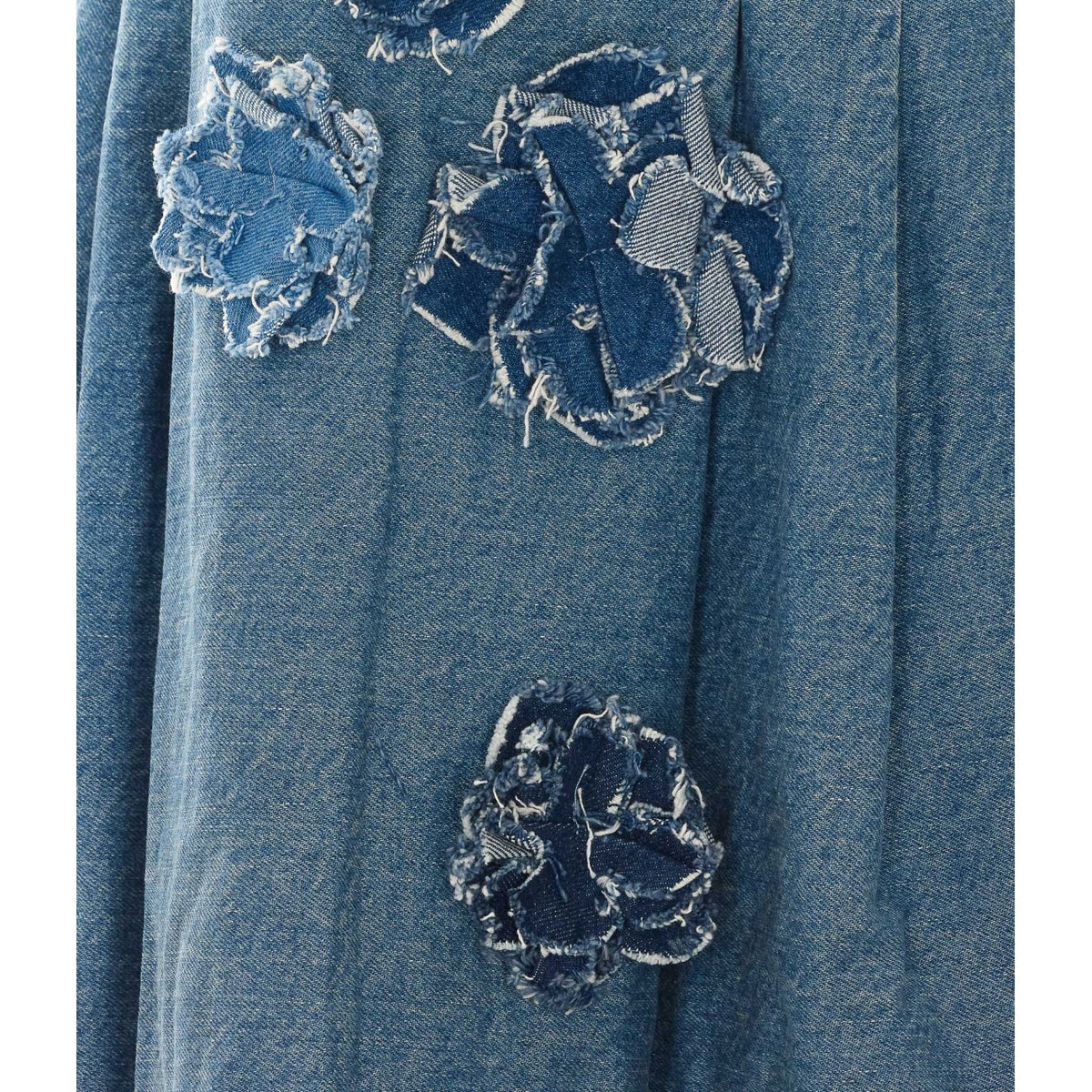 Ganni Ganni Women Flower Denim Dress