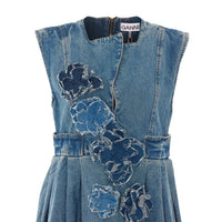 Ganni Ganni Women Flower Denim Dress