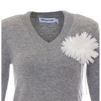 Self Portrait Women Flower Wool Jumper