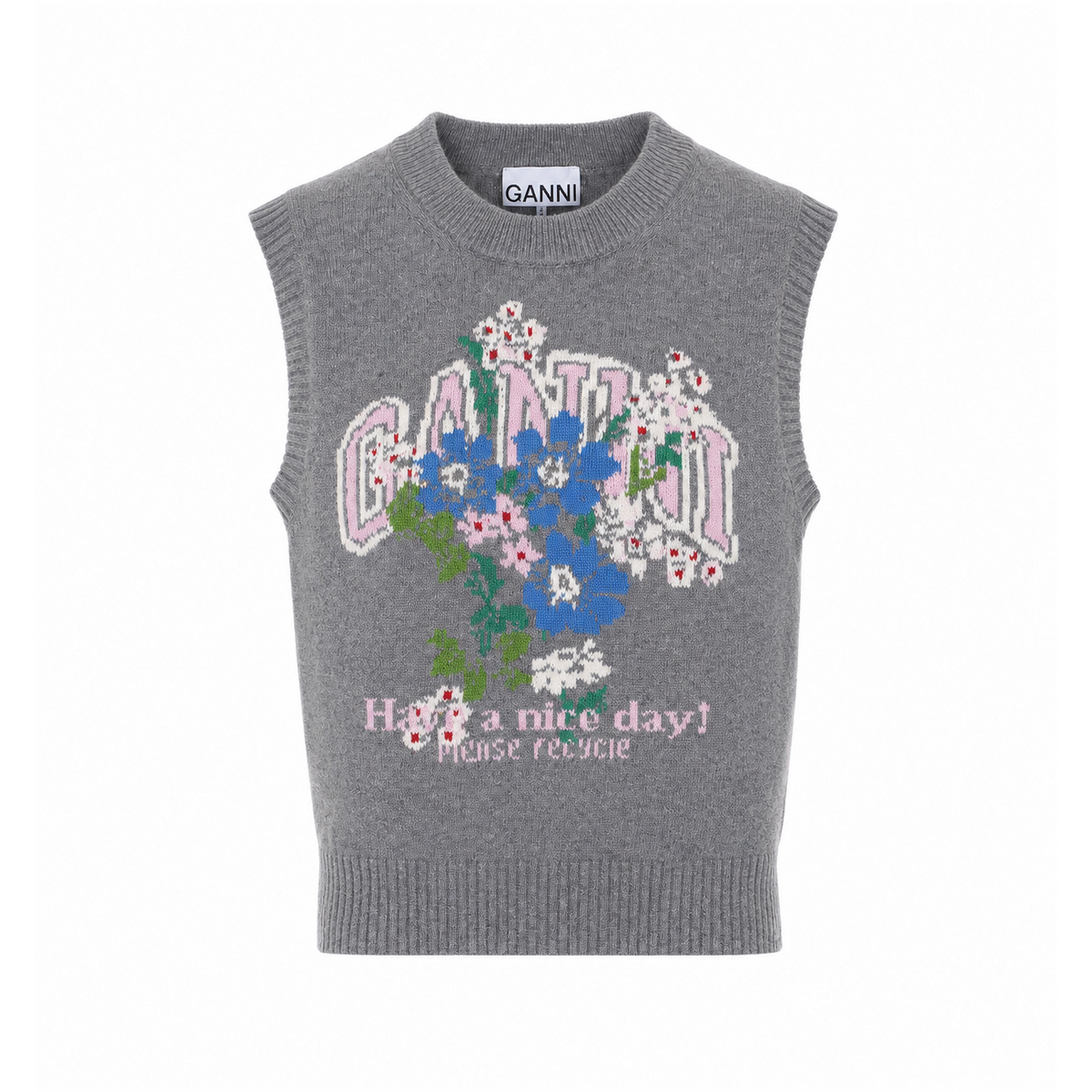 Ganni Women Flowers Vest