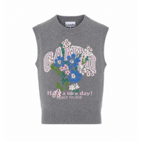 Ganni Women Flowers Vest