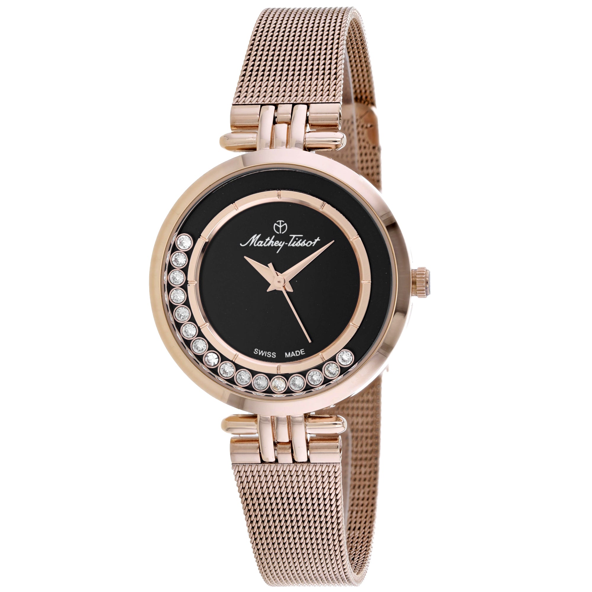 Mathey Tissot Women's Fleury XVI Black Dial Watch - FOO4PN Black