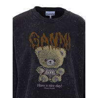 Ganni Women Forest Teddy Sweatshirt